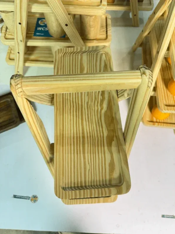 3 Tier Wooden Shelf – Solid Wood Storage Rack for Home & Kitchen | WCSPK