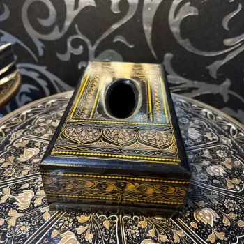 Handcrafted Wooden Tissue Box – Naqshi Art Decorative Holder | WCSPK