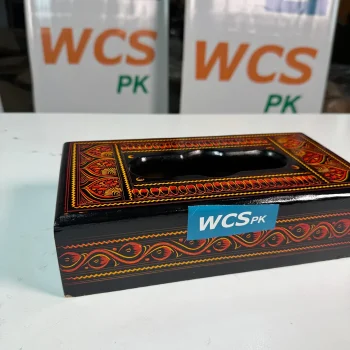 Handmade Wooden Tissue Box – Naqshi Carved Decorative Tissue Holder