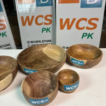 Pure Wooden Bowl Set – Handmade Sheesham Bowls (5 Sizes)