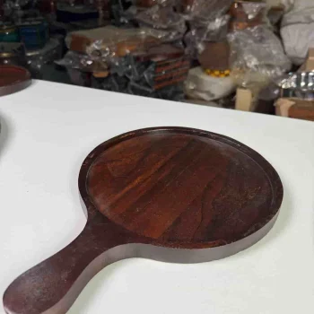 Non-Stick Pizza Pan with Handle – Easy-Grip Oven Bakeware