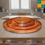 Premium Wooden Pizza Pan Without Handle – Round Serving Board Setden Pizza Pan