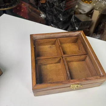 Wooden Storage Box – Spice & Dry Fruit Organizer Pakistan | WCSPK